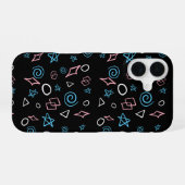 Coque iPhone 16 Formes de couleurs transgenres (Verso Horizontal)