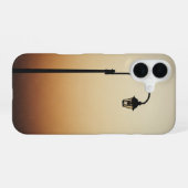 Coque iPhone 16 Formes de lampadaires rétro (Verso Horizontal)