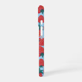 Coque iPhone 16 Fraise bleu (Côté gauche)