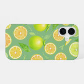 Coque iPhone 16 Fresh Lemon & Lime Citrus Phone Case (Verso Horizontal)