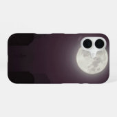 Coque iPhone 16 Full Moon Over Graveyard Gothic Case (Verso Horizontal)