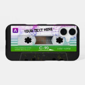 Coque iPhone 16 Funny Retro Compact Audio Cassette (Verso Horizontal)