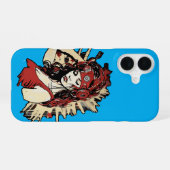 Coque iPhone 16 Funy iPhone 16 Coque fête d'Halloween (Verso Horizontal)