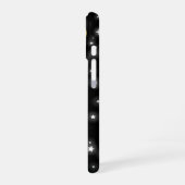 Coque iPhone 16 Fusée spatiale noire et rouge pour enfants (Côté gauche)