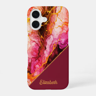 Coque iPhone 16 Fusion d'encre vive