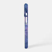 Coque iPhone 16 Galaxie bleue et violette (Côté gauche)