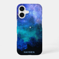 Galaxie de Cool nébuleuse bleue personnalisée