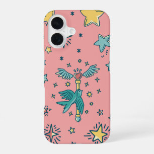 Coque iPhone 16 Galaxie Magique – Étoiles Fantaisistes & Baguette 