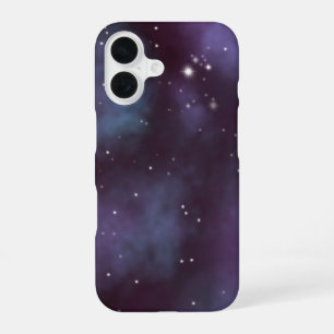 Coque iPhone 16 Galaxie mystique de Violet Dusty