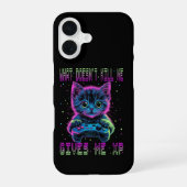 Coque iPhone 16 Gamer Cat XP (Verso)