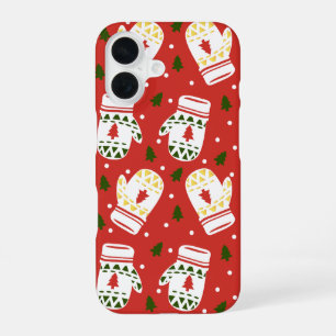 Coque iPhone 16 Gants d'hiver dorés