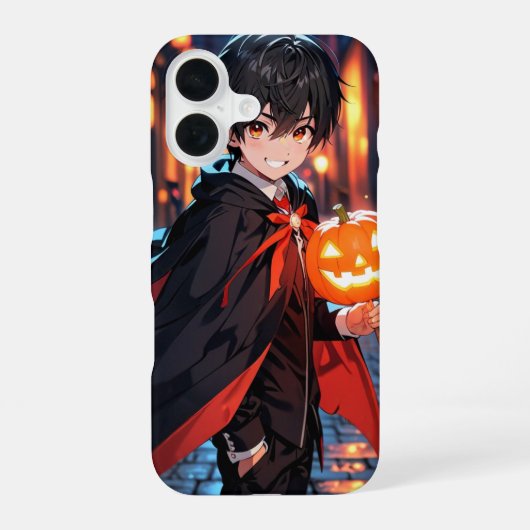 Coque iPhone 16 Garçon Vampire Mignon (Verso)