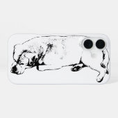 Coque iPhone 16 Garde calme, format poche (Verso Horizontal)