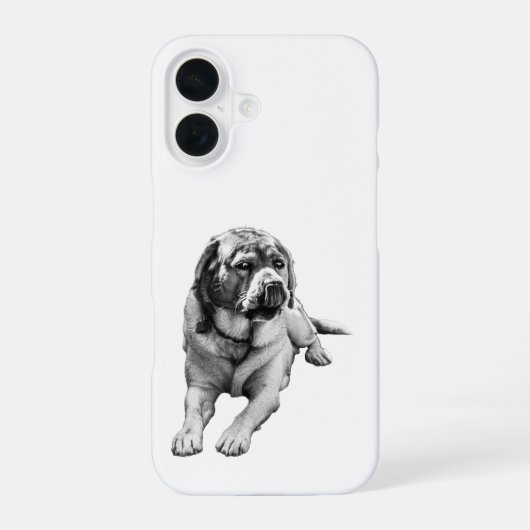 Coque iPhone 16 Garde-sourire rustique (Verso)
