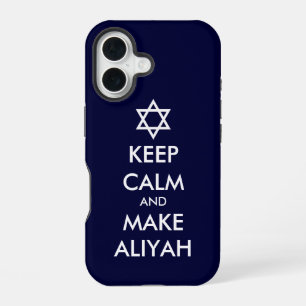 Coque iPhone 16 Gardez votre calme et faites votre Aliyah