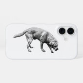 Coque iPhone 16 Gardien à l'encre (Verso Horizontal)