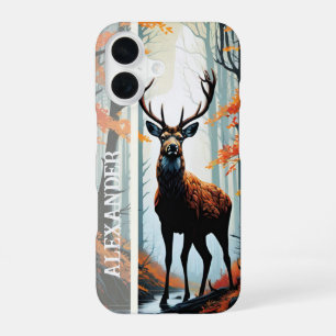 Coque iPhone 16 Gardien d'automne de la forêt