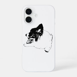 Coque iPhone 16 : Gardien loyal Corgi à l'encre