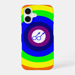 Coque iPhone 16 Gays Autour d'un Arc-en-ciel