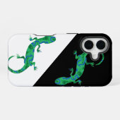 Coque iPhone 16 Gecko vert (Verso Horizontal)