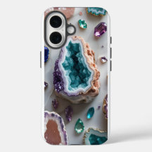 Géode Turquoise Océan avec Géme Améthyste - Marque