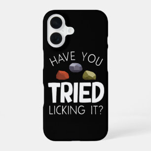 Coque iPhone 16 Géologue drôle Collectionneur de pierres Lapidaire