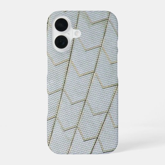 Coque iPhone 16 géométrie de l'opéra de sydney (Verso)
