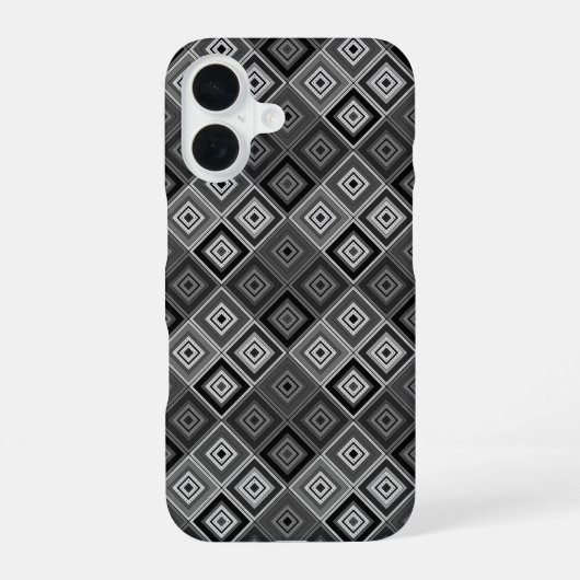 Coque iPhone 16 Géométrie patchwork ethnique (Verso)