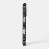 Coque iPhone 16 Géométrie patchwork ethnique (Côté droit)