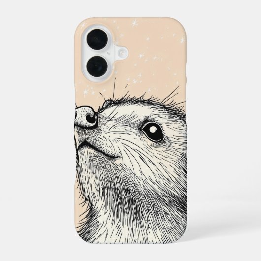 Coque iPhone 16 Géométrie Renard (Verso)