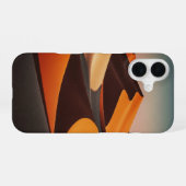 Coque iPhone 16 Géométrie Rétro du Désert (Verso Horizontal)