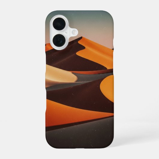Coque iPhone 16 Géométrie Rétro du Désert (Verso)