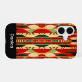 Coque iPhone 16 Géométrique aux couleurs du désert (Verso Horizontal)