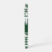 Coque iPhone 16 Gingham vert de l'Ohio (Côté gauche)