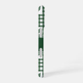 Coque iPhone 16 Gingham vert de l'Ohio (Côté droit)