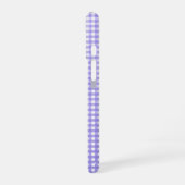 Coque iPhone 16 gingham violet (Côté gauche)
