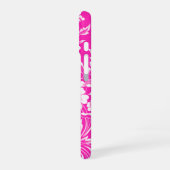 Coque iPhone 16 Glamme rose chaud florale (Côté gauche)