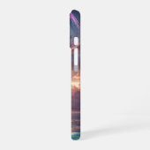 Coque iPhone 16 Glowing Jellyfish in Sunset Skies (Côté gauche)