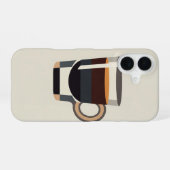 Coque iPhone 16 Gobelet d'expresso vintage (Verso Horizontal)