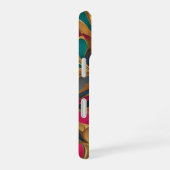 Coque iPhone 16 Gold Turquoise et Ruby Splash (Côté droit)