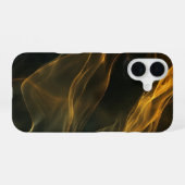 Coque iPhone 16 Golden Ember Veil (Verso Horizontal)