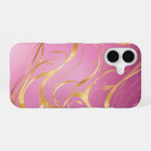 Coque iPhone 16 Golden Magic Ribbons Phone Case (Verso Horizontal)