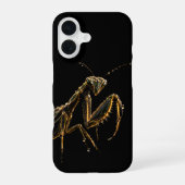 Coque iPhone 16 Golden praying mantis (Verso)