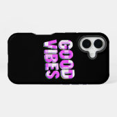 Coque iPhone 16 GOOD VIBES - Personnalisé (Verso Horizontal)