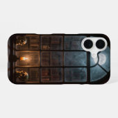 Coque iPhone 16 Gothic Window and Moon Library Case (Verso Horizontal)