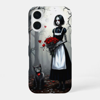Coque iPhone 16 Gothique Robot Girl