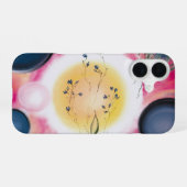 Coque iPhone 16 Grâce Bleue de Filigrane (Verso Horizontal)
