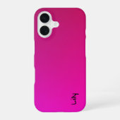 Coque iPhone 16 Grace dans une ligne : Papillon Silhouette (Verso)
