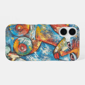 Coque iPhone 16 Graffiti coloré, (Verso Horizontal)