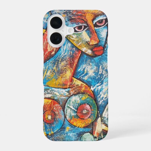 Coque iPhone 16 Graffiti coloré, (Verso)